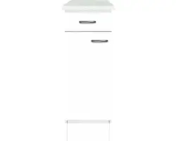 Unterschrank Flex Well Palmaria/Wito weiß 30x85x60 cm mit Drehtür