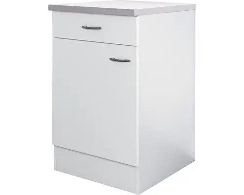 Unterschrank Flex Well Palmaria/Wito weiß 50x85x60 cm mit Drehtür