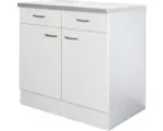 Hornbach Unterschrank Flex WellPalmaria/Wito weiß 80x85x60 cm mit Drehtür