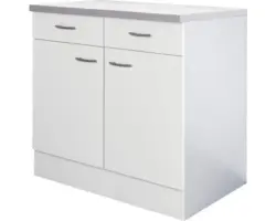 Unterschrank Flex WellPalmaria/Wito weiß 80x85x60 cm mit Drehtür