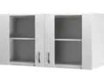 Hornbach Glashängeschrank Flex WellPalmaria/Wito weiß 100x55x32 cm mit Drehtür
