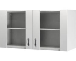 Glashängeschrank Flex WellPalmaria/Wito weiß 100x55x32 cm mit Drehtür