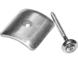 Gutta Kalotte Aluminium Sinus 76/18 inkl. V2A Schrauben 55 x 4,5 mm Pack = 50 St