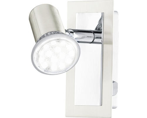 Wandspot Rottelo nickel-matt 1-flammig GU10 3 Watt