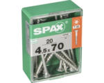 Hornbach Spax Universalschraube Senkkopf Stahl gehärtet T 20, Holz-Teilgewinde 4,5x70 mm, 20 Stück