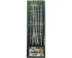 Spax Holzbauschraube Hi.Force, Tellerkopf T 40, Holz-Teilgewinde, 8x240 mm, 12 Stück