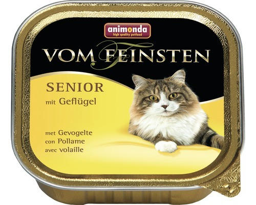 Katzenfutter nass animonda vom Feinsten Senior mit Geflügel 100 g