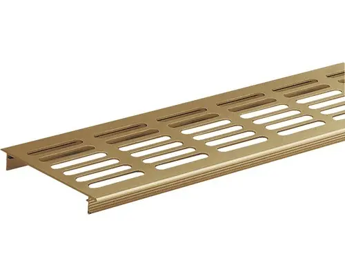 Alu Lüftungsgitter 100x800 mm gold eloxiert