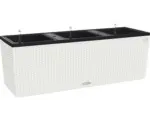 Hornbach Blumenkasten Lechuza Trio Cottage Kunststoff 100x32,5x34,5 cm weiß inkl. Erdbewässerungssystem und Wasserstandsanzeiger