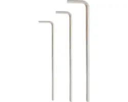 Sechskant-Stiftschlüssel-Satz WGB vernickelt 4-6 mm 3-tlg