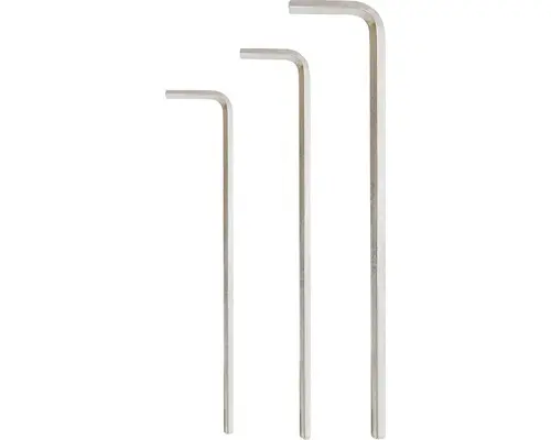 Sechskant-Stiftschlüssel-Satz WGB vernickelt 4-6 mm 3-tlg