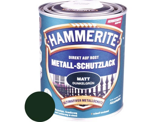 HAMMERITE Metallschutzlack matt Dunkelgrün 750 ml