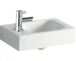 Hornbach Handwaschbecken Geberit iCon eckig ohne Überlauf 38x28 cm weiß