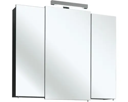 LED-Spiegelschrank Pelipal Mainz 3-türig 68x73x20 cm anthrazit