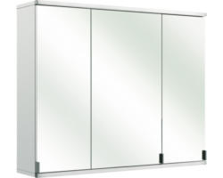 LED-Spiegelschrank Pelipal Savona 3-türig 90x72x20 cm weiß