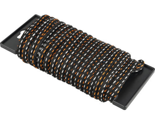 Seil Paraloc Polypropylen (PP) schwarz/orange/weiß Ø 6 mm, 10 Meter