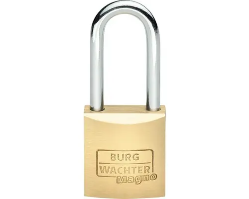 Vorhängeschloss Burg Wächter 400 E HB 30 45 SB Messing 30 mm