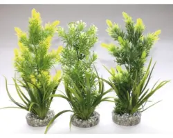 Kunststoff-Wasserpflanze Aquaplant medium 22 cm, sortiert