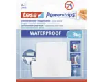 Hornbach 2 er-Haken Tesa Waterproof Wave weiß matt