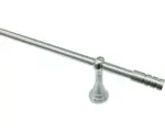 Hornbach Vorhangstangenset Pinto edelstahloptik 200 cm Ø 20 mm