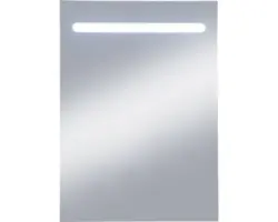 Badspiegel Kristall Form E-Light Three mit Beleuchtung eckig 50x70 cm