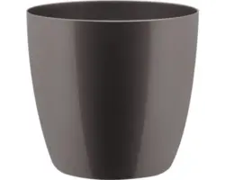 Übertopf elho Brussels Diamond Kunststoff Ø 14 H 13 cm grau