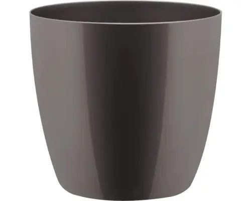 Übertopf elho Brussels Diamond Kunststoff Ø 14 H 13 cm grau