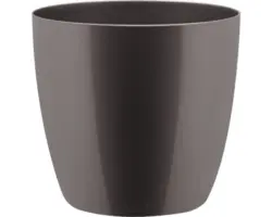 Übertopf elho Brussels Diamond Kunststoff Ø 16 H 15 cm grau