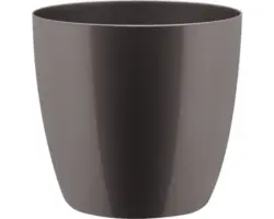 Übertopf elho Brussels Diamond Kunststoff Ø 18 H 17 cm grau