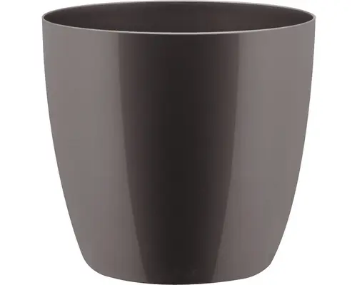 Übertopf elho Brussels Diamond Kunststoff Ø 18 H 17 cm grau