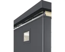 Dreh-Kippfenster biohort CasaNova links, 83 x 65 cm, dunkelgrau-metallic