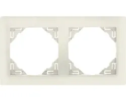 Rahmen 2-fach Logus weiß ice