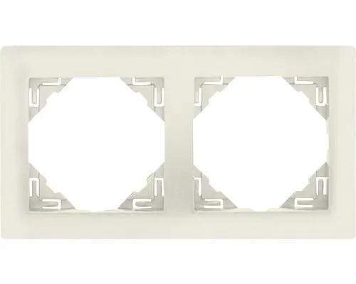 Rahmen 2-fach Logus weiß ice