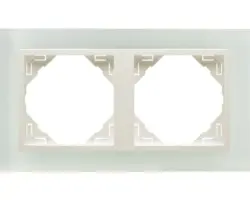 Rahmen 2-fach Logus cristal-ice