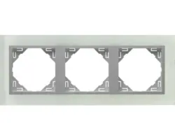 Rahmen 3-fach Logus cristal-alu