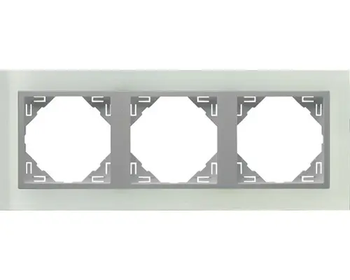 Rahmen 3-fach Logus cristal-alu