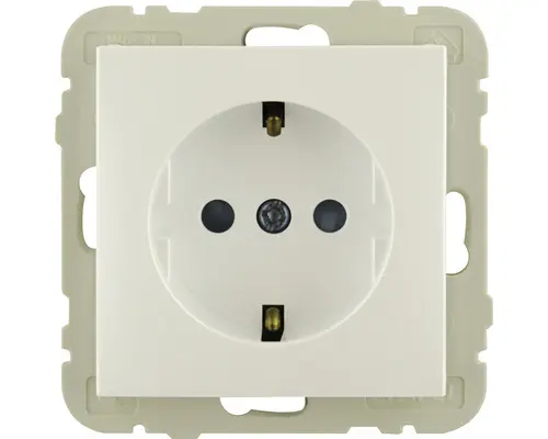 Steckdosen-Einsatz mit Berührungsschutz Logus weiß ice