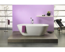 Freistehende Ovale Badewanne Ottofond Timor 703301 190x90x45 cm weiß