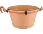 Hornbach Pflanztopf-Set für Hängeampel elho Green Basics Kunststoff Ø 28 H 18 cm terracotta inkl. Halterung