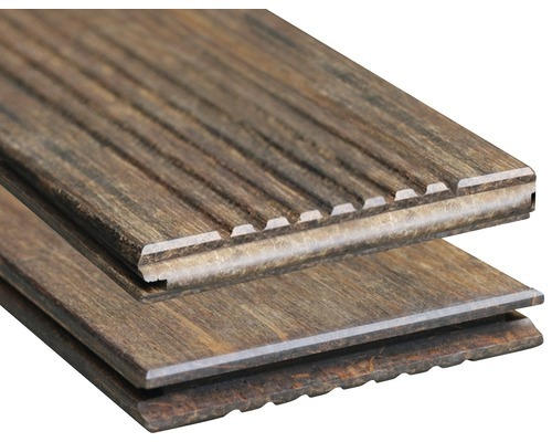 Holz Terrassendiele Konsta Bambus mit Nut 18x137x1850 mm