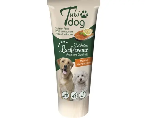Hundesnack Tubidog Lachscreme 75 g