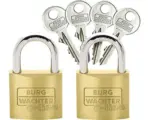 Hornbach Vorhängeschloss Burg Wächter Duo 222 40 gl SB Messing 40 mm
