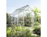 Hornbach Gewächshaus Halls Magnum 108, 8,3 m², 6 mm Doppelstegplatten 257 x 322 cm Aluminium