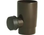 Hornbach Marley Regensammler mit Anschluss 1“ Aussengewinde Schokoladenbraun RAL 8017 NW 53 mm
