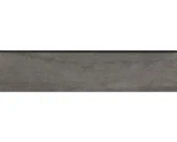 Feinsteinzeug Sockelfliese Oikos Sokio 7,0x30,0 cm anthrazit