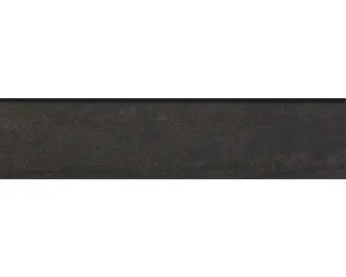 Feinsteinzeug Sockelfliese Oikos Sokio 7,0x30,0 cm schwarz