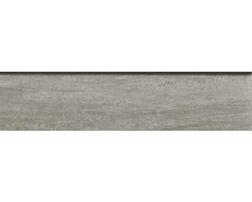 Feinsteinzeug Sockelfliese Oikos Sokio 7,0x30,0 cm grau