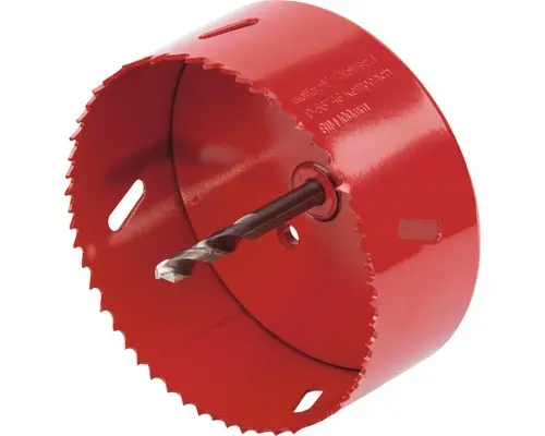 Lochsäge Wolfcraft Bi-Metall Ø 100 mm inkl. Schaft, Bohrer