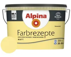 Alpina Wandfarbe Farbrezepte Sonnenstrahl 2,5 l