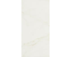 Steingut Wandfliese Carrara 30,0x60,0 cm weiß glänzend